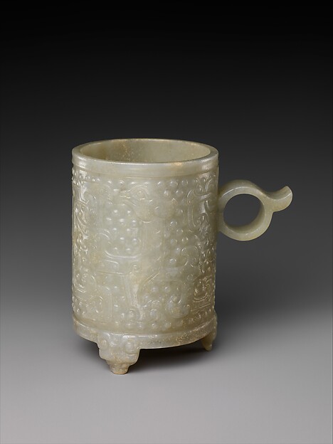 Archaic-style cup with ring handle, 15th–17th century