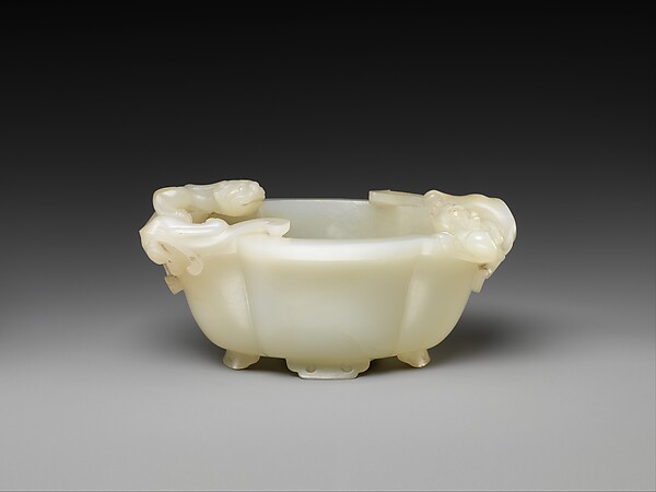 Cup with two feline dragons, 18th century
