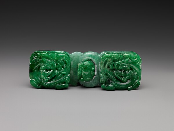 Belt buckle with dragons, 19th century