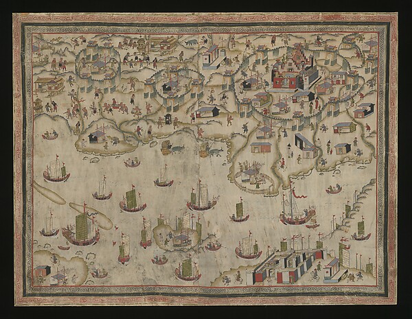 清  佚名  台南地區荷蘭城堡|Forts Zeelandia and Provintia and the City of Tainan