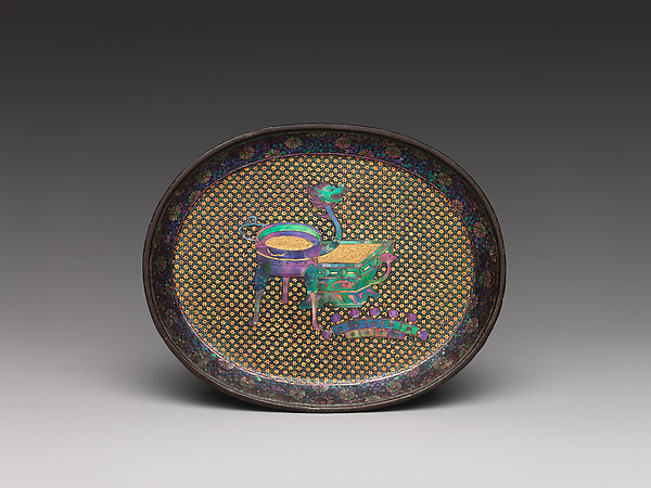 Dish with Antiquities by an unrecorded maker, The Metropolitan Museum of Art