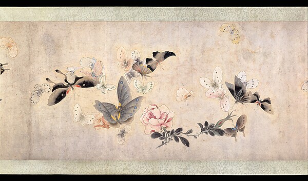 清　佚名　傳馬荃　花蝶圖　卷|Flowers and Butterflies
