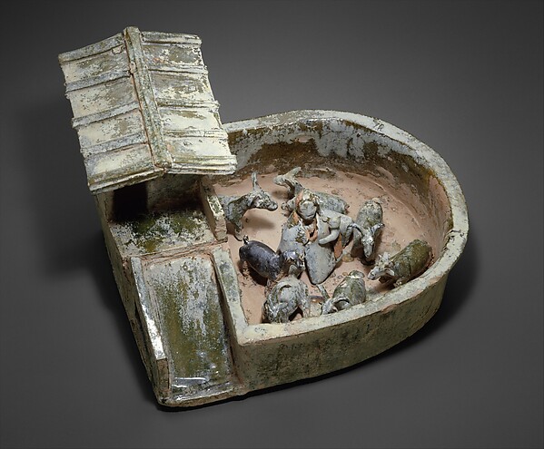 Animal Pen with Figures by an unrecorded maker, The Metropolitan Museum of Art
