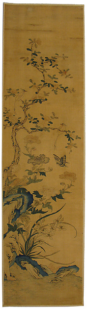 Panel with flowers and birds (autumn scene) by an unrecorded maker, The Metropolitan Museum of Art