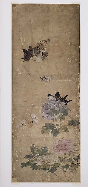 전 일호 남계우 나비와 모란   조선|傳 一濠 南啓宇 蝴蝶圖   朝鮮|Butterflies and Peonies