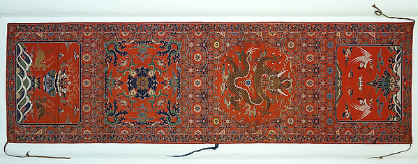 Chair strip with dragon and auspicious symbols (one of a pair) by an unrecorded maker, The Metropolitan Museum of Art