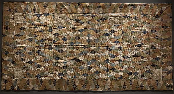Seven-Panel Buddhist Monk’s Vestment (Shichijō kesa) with Floral-Lozenge Pattern