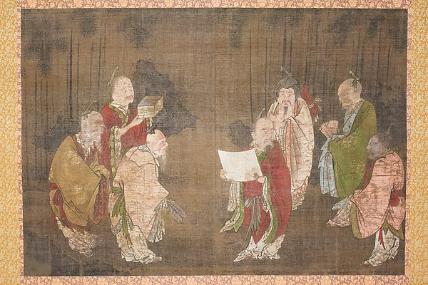 筆者不詳　竹林七賢図|Seven Sages of the Bamboo Grove