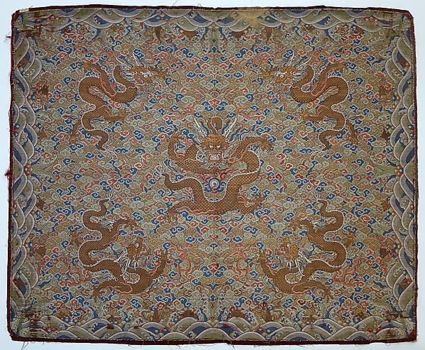 Throne cover with dragons by an unrecorded maker, The Metropolitan Museum of Art