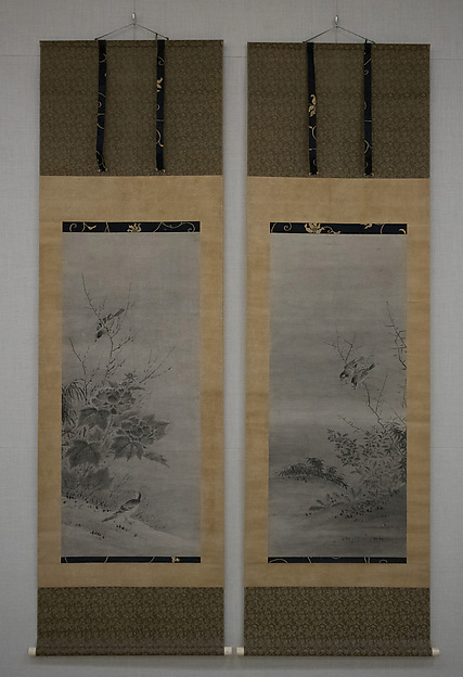 伝狩野之信筆　花鳥図|Birds and Flowers