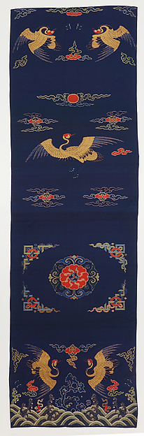 Chair strip with cranes by an unrecorded maker, The Metropolitan Museum of Art