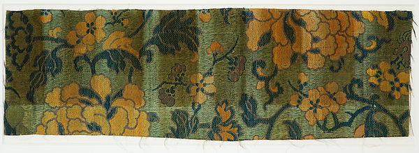Textile fragment with floral pattern by an unrecorded maker, The Metropolitan Museum of Art