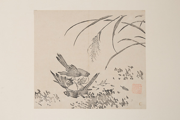 A colored printed leaf from the Ten Bamboo Studio Manual.