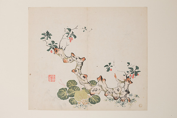 明   十竹齋書畫譜   四開|Leaf from the Ten Bamboo Studio Manual of Painting and Calligraphy