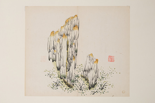 明   十竹齋書畫譜   四開|Leaf from the Ten Bamboo Studio Manual of Painting and Calligraphy