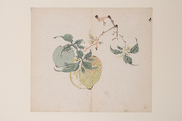 A landscape printed leaf from the Ten Bamboo Studio Manual.