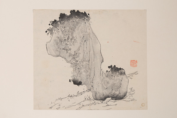 明　胡正言　《十竹齋書畫譜》　四開　木版畫|Page from the Ten Bamboo Studio Manual of Painting and Calligraphy