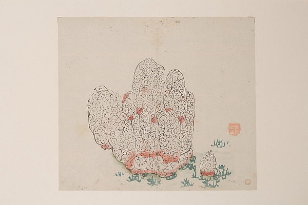 明　胡正言　《十竹齋書畫譜》　四開　木版畫|Page from the Ten Bamboo Studio Manual of Painting and Calligraphy