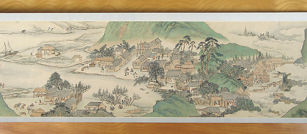 明/清   張宏  桃源勝概圖   卷|Peach Blossom Spring