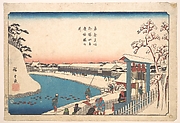 MET-DP123223天保１４・広重〈1〉「東都名所」「外桜田弁慶堀桜の井」