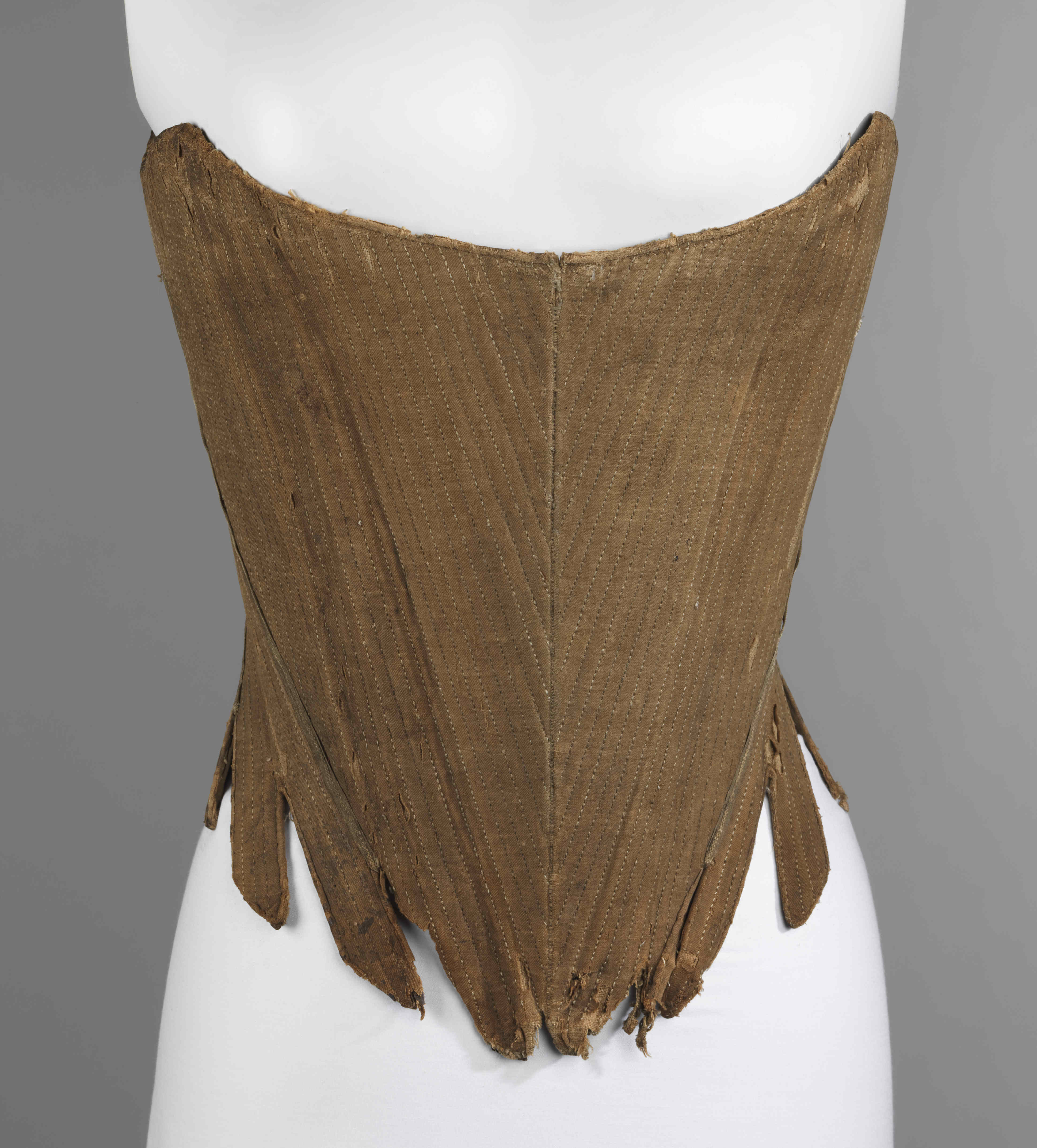 Whalebone corset, known as a pair of stays - Unknown / Inconnu