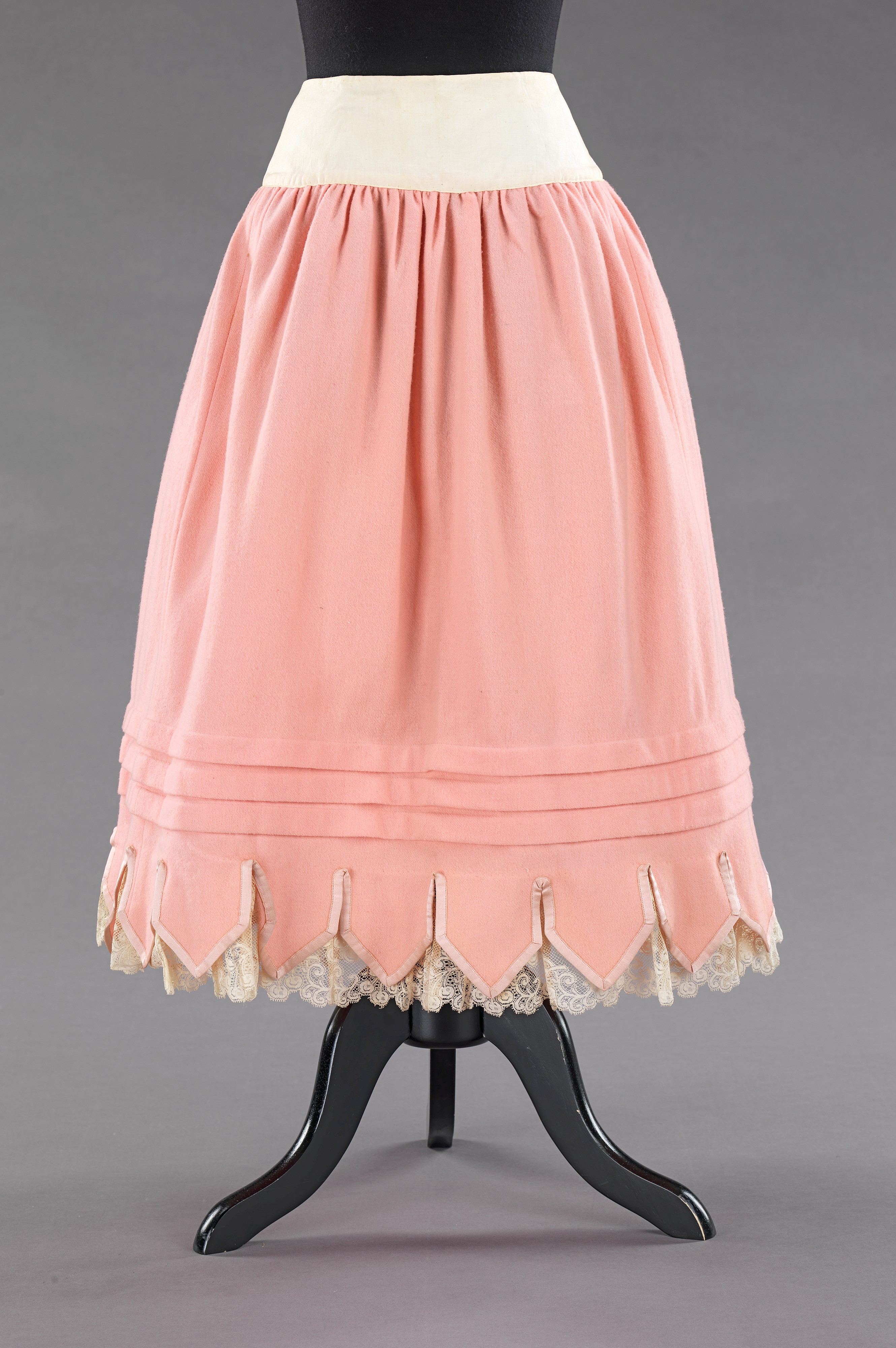 Traditional Victorian Petticoat - Red Cotton