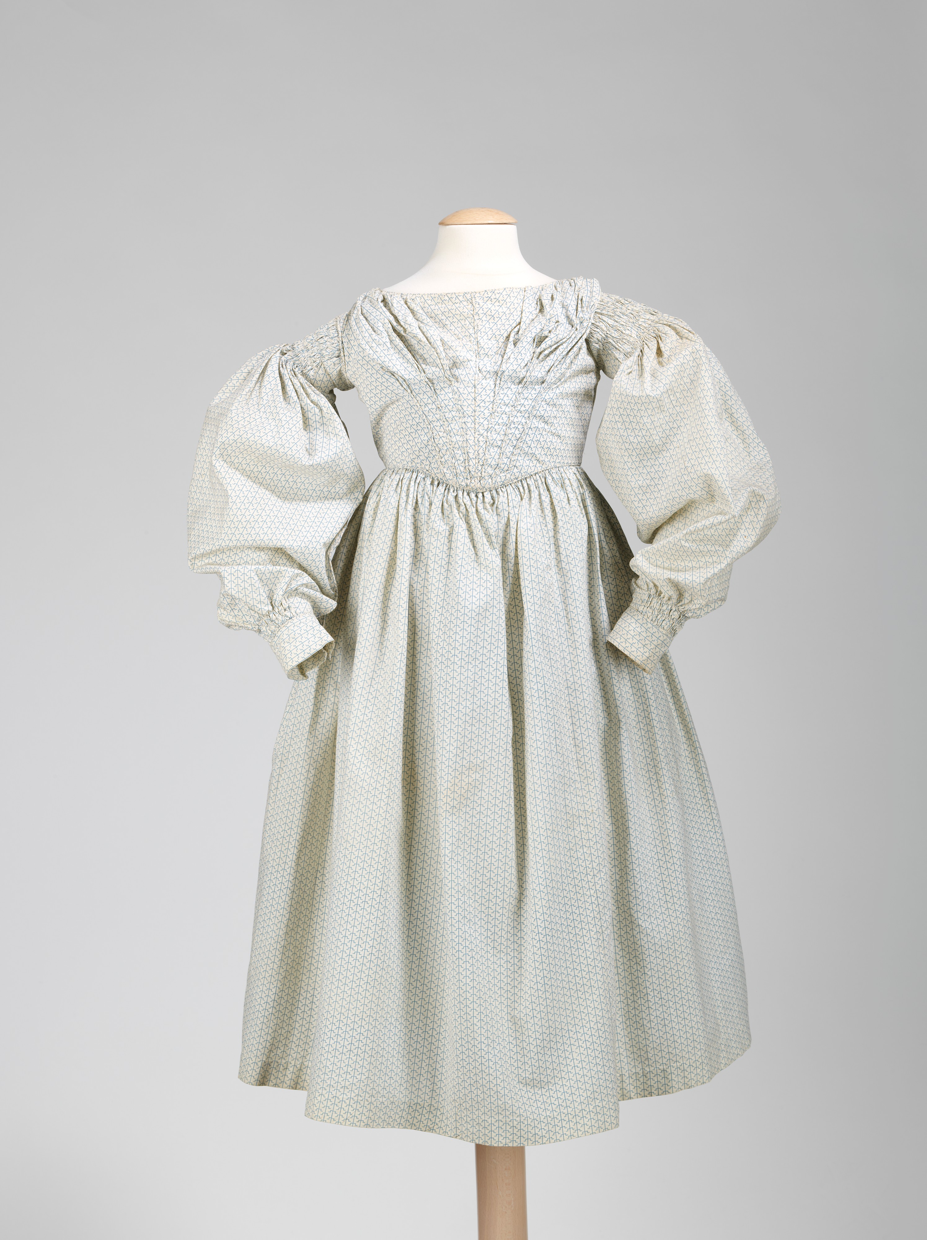 Платье с буфами на рукавах 19 век
