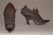 Slippers, leather, French