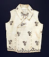 Waistcoat, linen, French