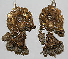 Earrings, metal, European, Eastern