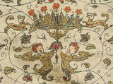 Smock, linen, silk and metal thread, Italian
