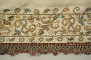 Shirt, linen, silk and metal thread, Italian