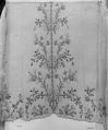 Skirt, silk, linen, French
