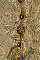 Court ensemble, silk, metal thread, Russian