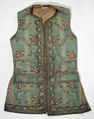 Waistcoat, silk, metallic thread, French