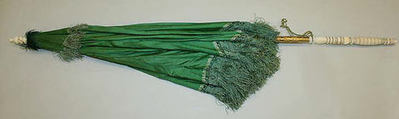 Parasol, silk, ivory, metal, French