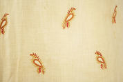 Dress, cotton, wool, American