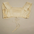 Bodice, cotton, American