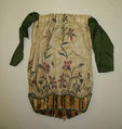 Bag, silk, straw, British