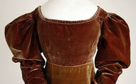 Dress, silk, British