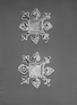 Earrings, Mr. Omar Kiam, imitation stones, gilt metal, American