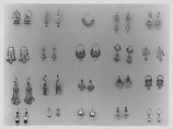 Earrings, metal, European, Eastern