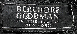 Evening dress, Attributed to James Galanos (American, Philadelphia, Pennsylvania, 1924–2016 West Hollywood, California), [no medium available], American