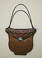 Purse, leather, metal, French