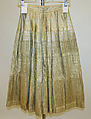 Evening skirt, Mainbocher (French and American, founded 1930), cotton, Lurex, American