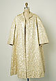 Evening coat, House of Dior (French, founded 1946), silk, French