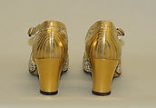 Evening shoes, leather, French