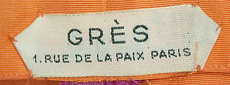 Evening dress, Madame Grès (Germaine Émilie Krebs) (French, Paris 1903–1993 Var region), silk, French