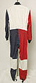 Athletic ensemble, Parachutes Incorporated, cotton
b) plastic
d—g) leather, American