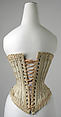 Corset, silk, French